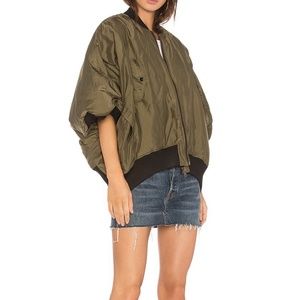 NSF Motley Bomber Jacket in Olive